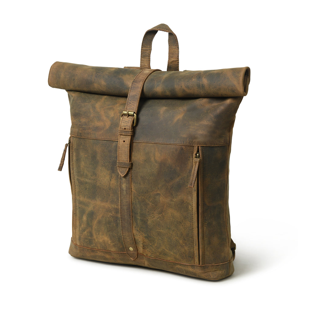 CraftShades Vintage buffalo leather backpack for men's &amp; womens