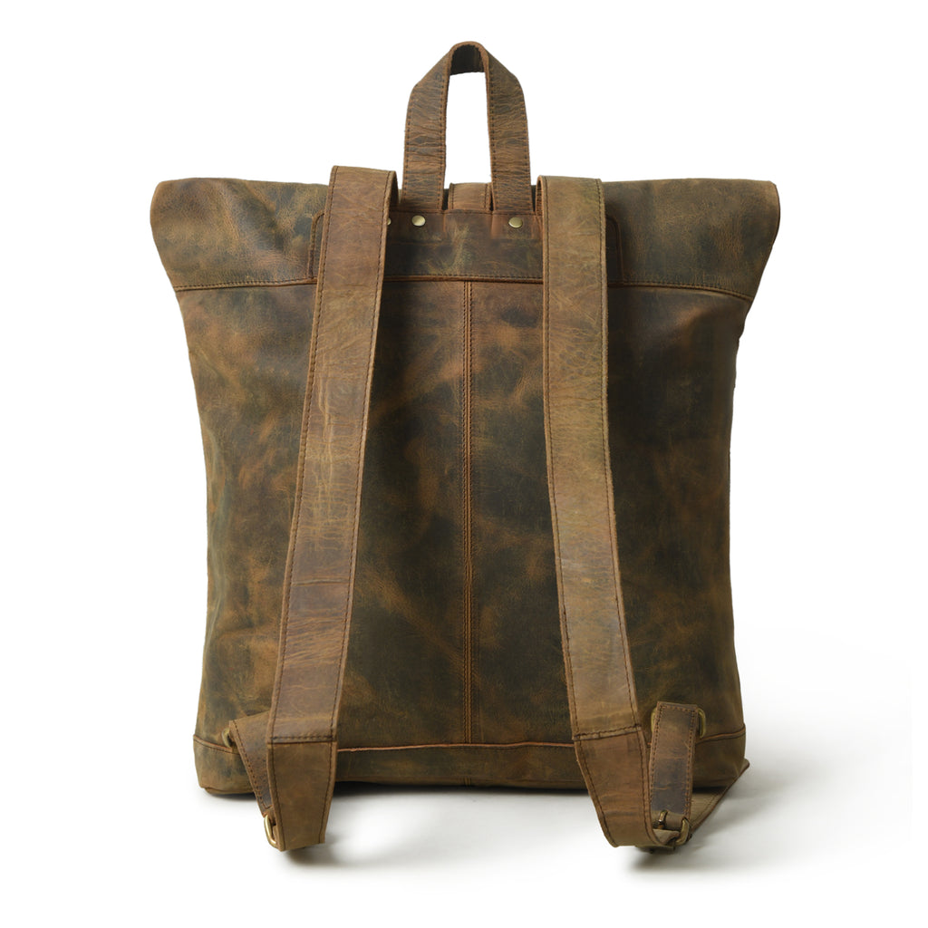 CraftShades Vintage buffalo leather backpack for men's &amp; womens