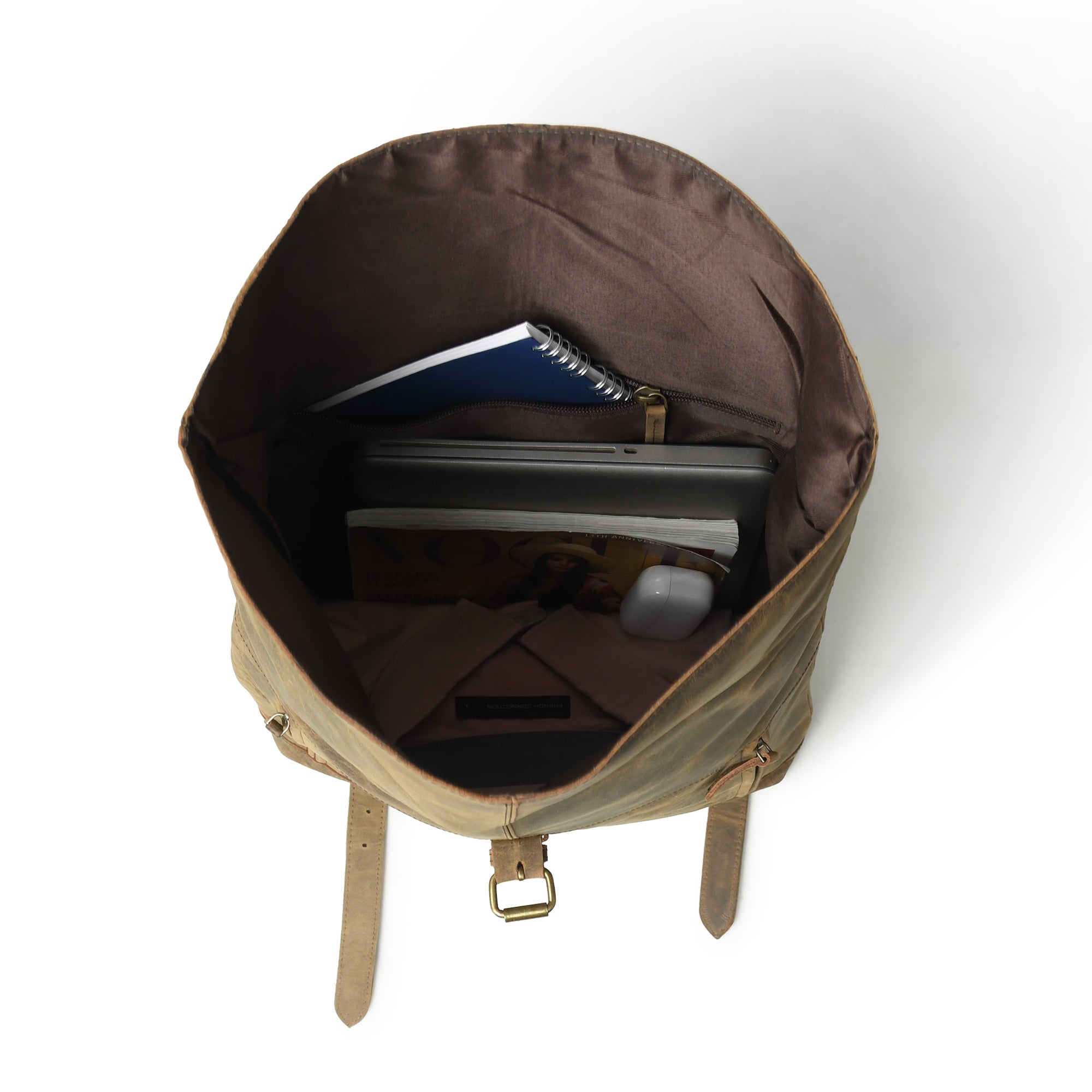 CraftShades Vintage buffalo leather backpack for men's &amp; womens