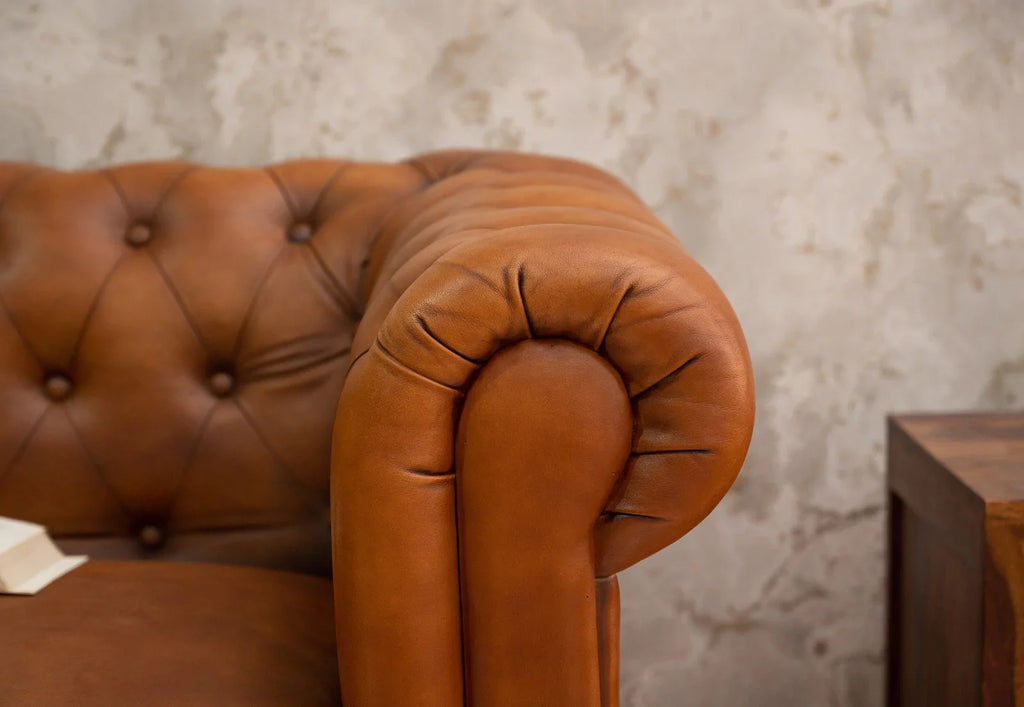 Craftshades Traditional Chesterfield 1 Seater (D-40 Foam)