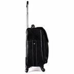 Leather Laguage Trolly Bag (Black)