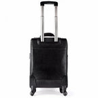 Leather Laguage Trolly Bag (Black)