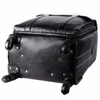 Leather Laguage Trolly Bag (Black)