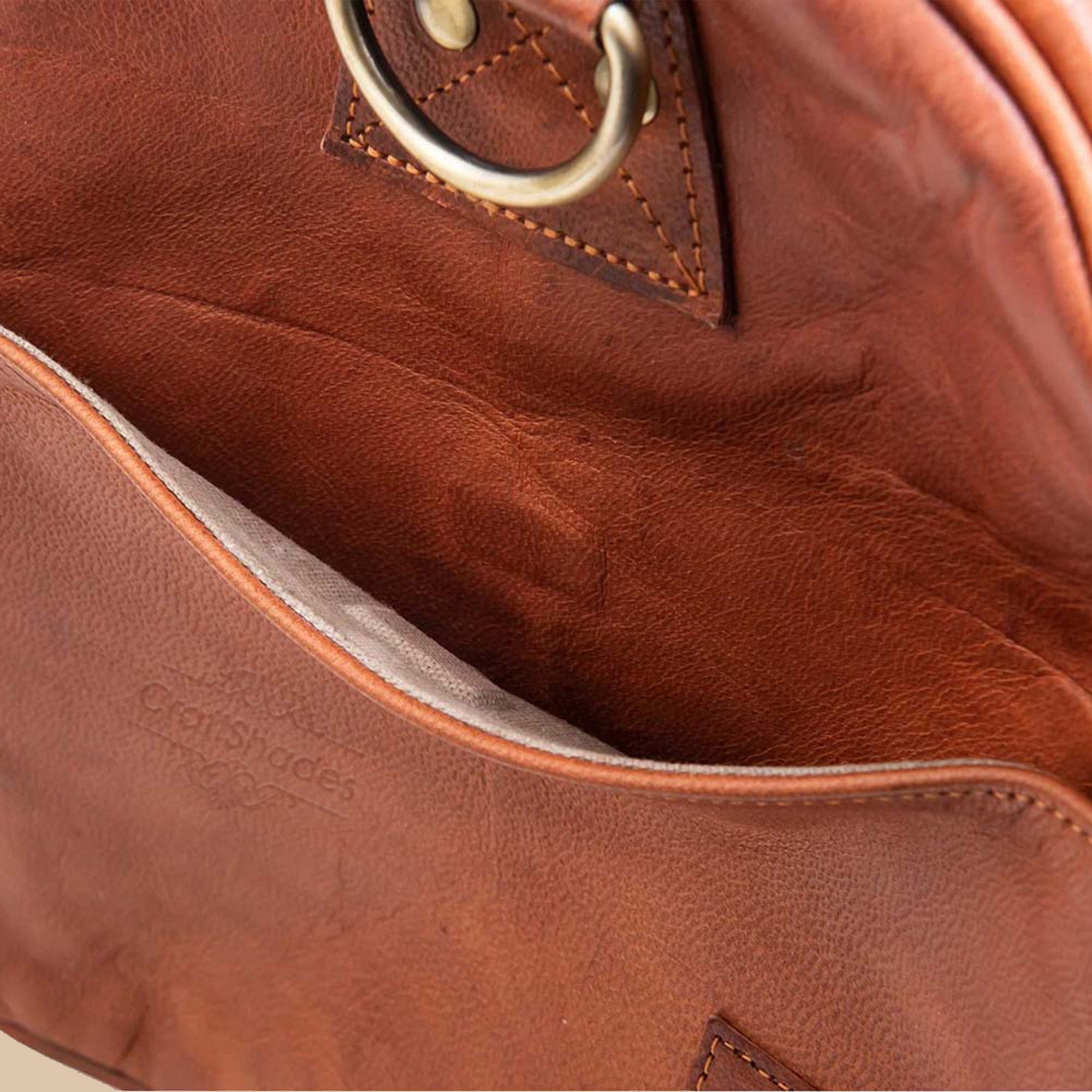 CraftShades leather duffle bag