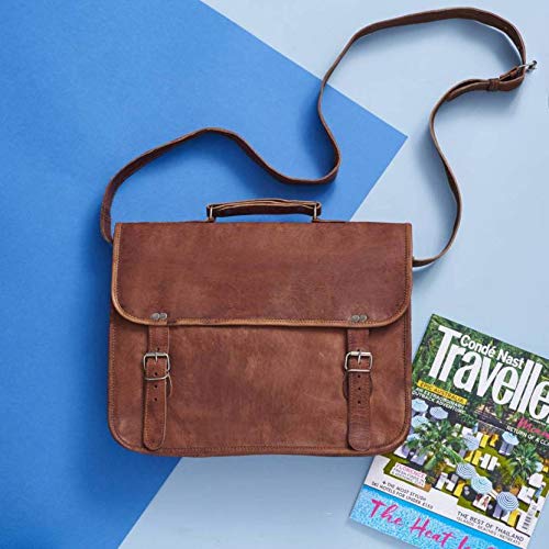 Craftshades -  Heritage Full-Flap Genuine Goat Leather Sling Bag