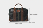 Buffalo leather Briefcase- Green bag