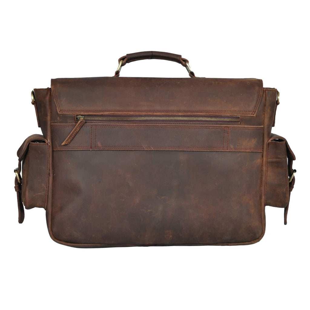 Craftshades – 11*15 Inch Handcrafted buffalo Leather Messenger Bag | 100% Genuine Leather