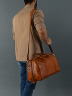 Craftshades Vintage Leather men’s Travel Duffle luggage Bag Brown