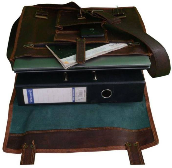 Craftshades – Vintage Single Pocket 16″12 Handcrafted Leather Laptop Bag | 100% Genuine Leather