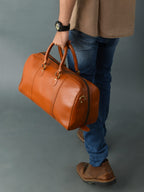 Craftshades Vintage Leather men’s Travel Duffle luggage Bag Brown