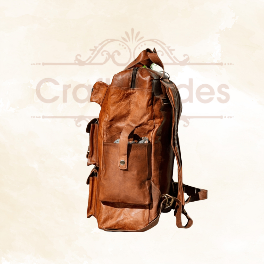 Craftshades - Seven Pocket Goat Leather Backpack | Unisex