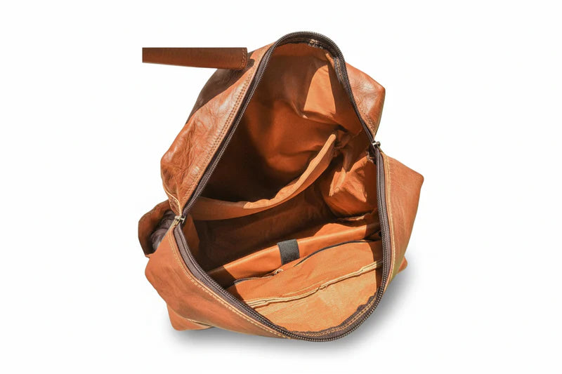 Seven Pocket Goat Leather Backpack | Unisex
