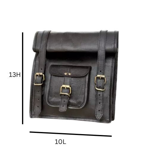 CraftShades Leather Bike Bag – Vintage Handcrafted Design