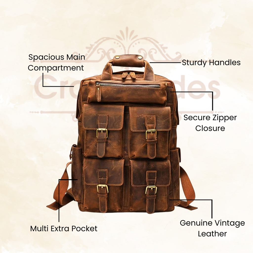 Craftshades – Buffalo Vintage Leather Backpack