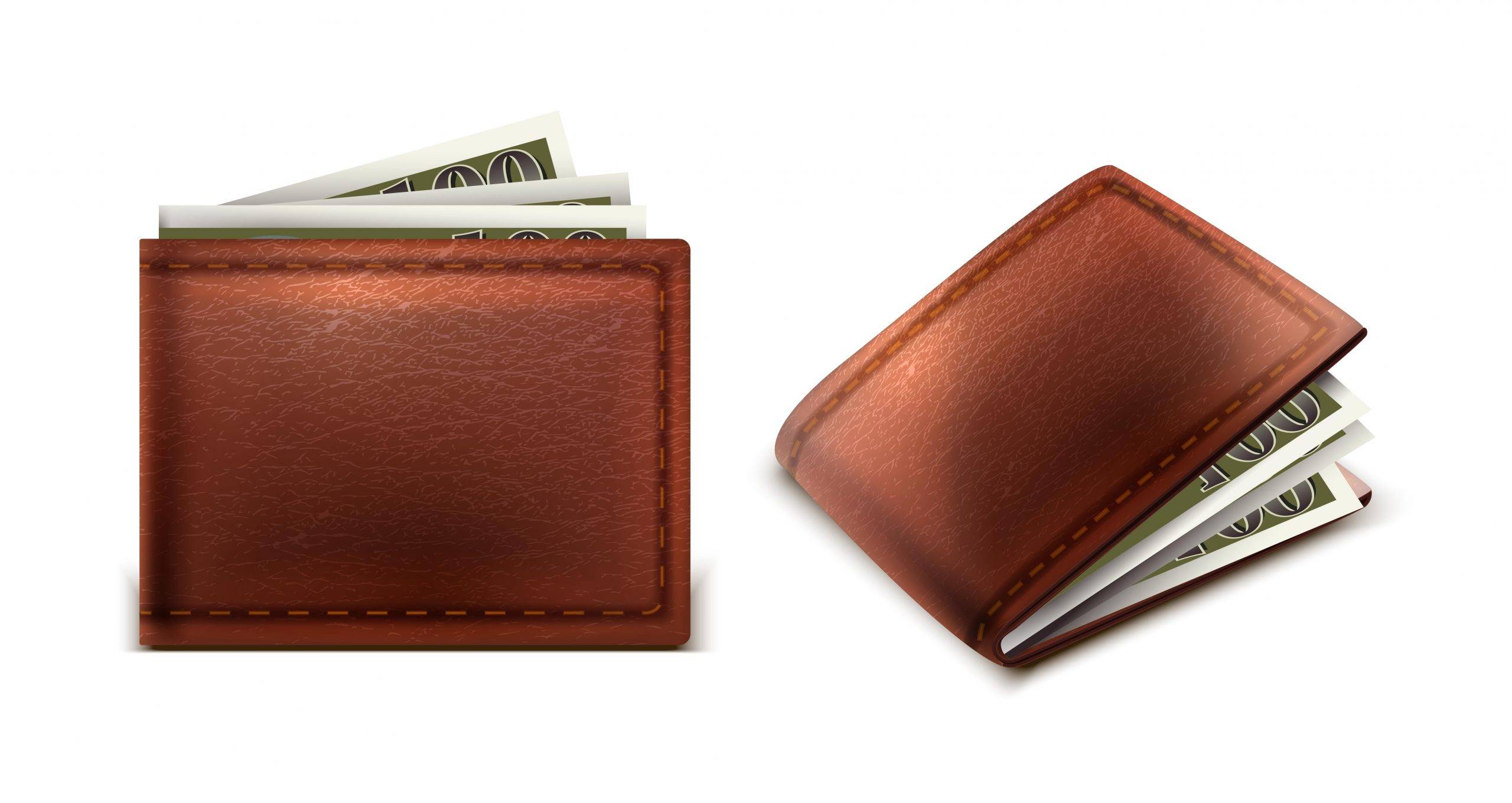 Classic Bi-Fold Leather Coin Case