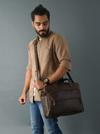CraftShades buffalo leather Laptop bag
