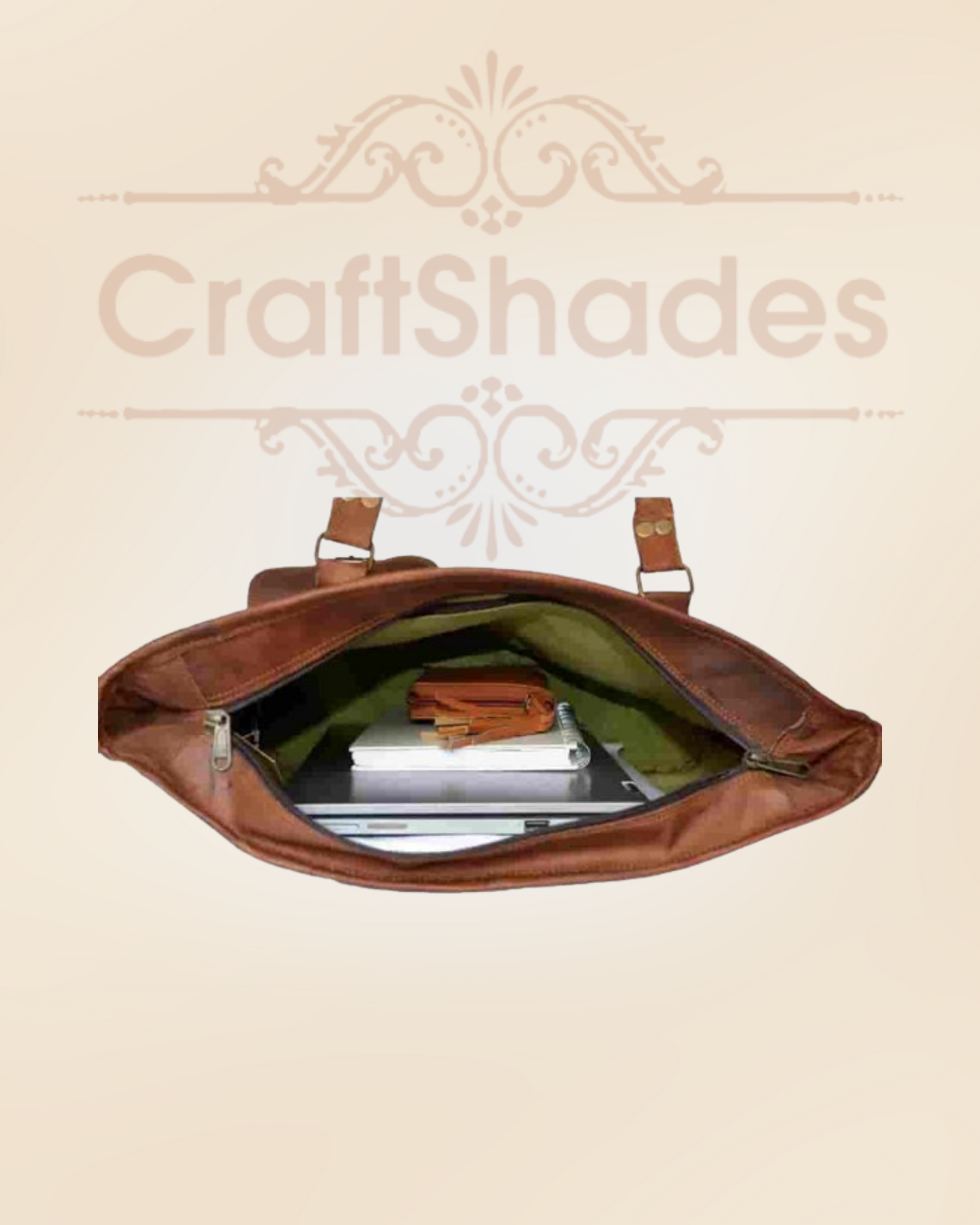 Craftshades – 13 Inch Handcrafted Leather Women’s Tote Bag | 100% Genuine Leather
