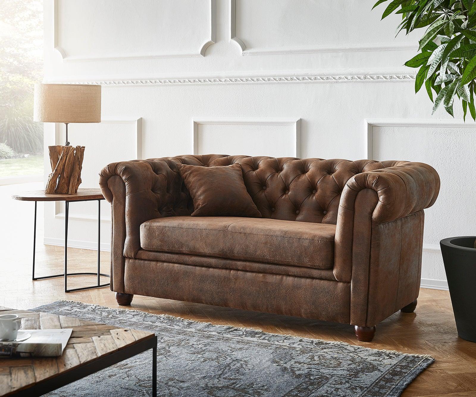 Craftshades Vintage 2- Seater Chesterfield Sofa