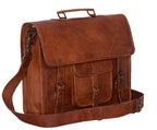 Craftshades – Vintage Single Pocket 18″13 Handcrafted Leather Laptop Bag | 100% Genuine Leather