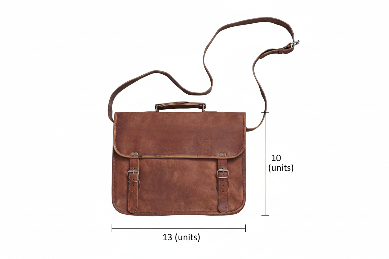 Craftshades -  Heritage Full-Flap Genuine Goat Leather Sling Bag