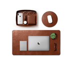 CraftShades Desk Mat for Premium Goat Leather Large Laptop mat | Extended Mouse pad and Keyboard Desk pad |  | Reversible Deskspread -