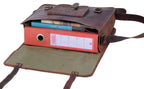 Craftshades – Vintage Single Pocket 18″13 Handcrafted Leather Laptop Bag | 100% Genuine Leather