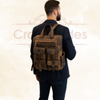 Craftshades - Buffalo Vintage 18" Leather Backpack  | 100% Genuine Leather