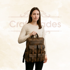 Craftshades – Vintage Buffalo Leather Backpack | 100% Genuine Leather