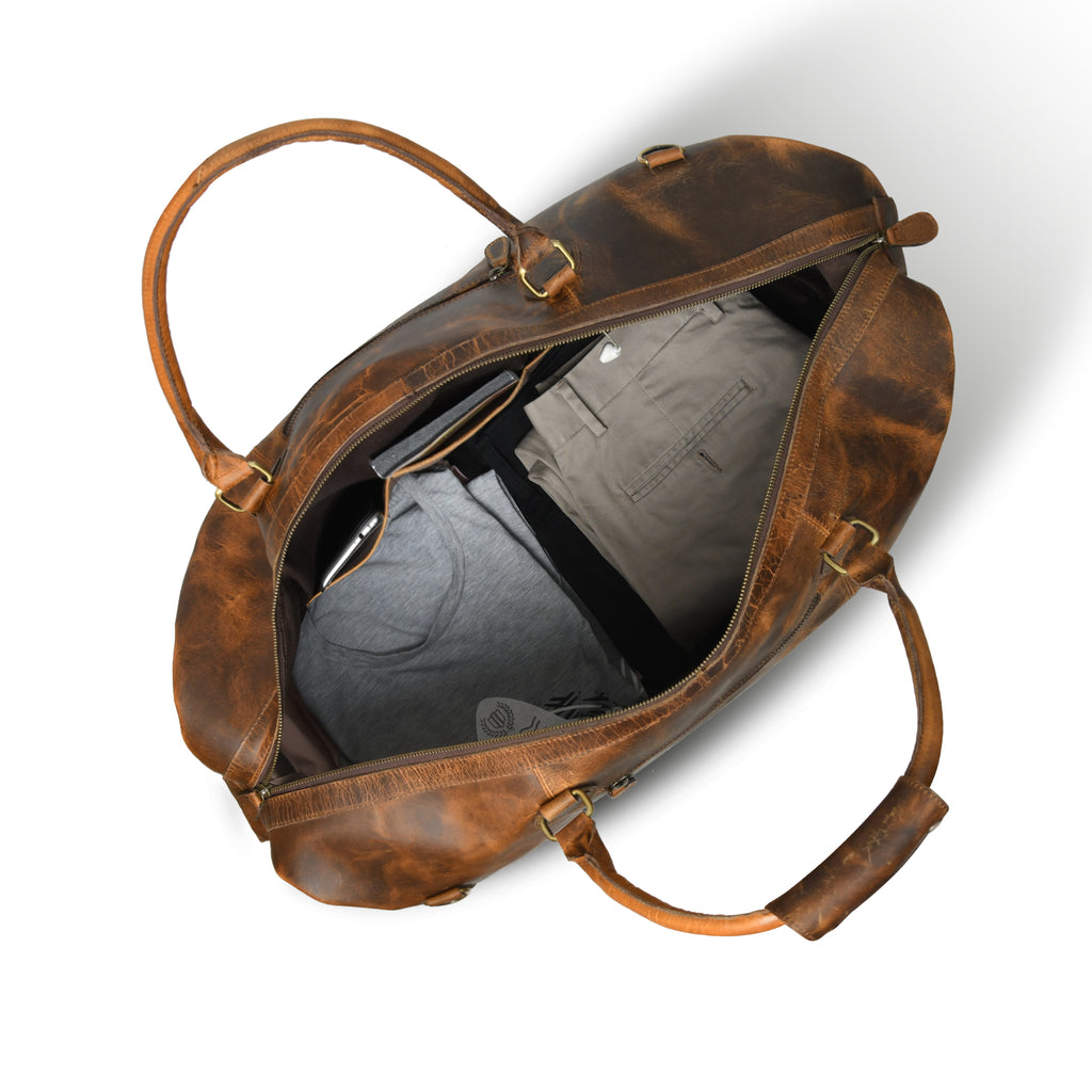 CraftShades 22 Inch Buffalo Oil Pull Up bag
