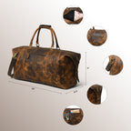 CraftShades 22 Inch Buffalo Oil Pull Up bag