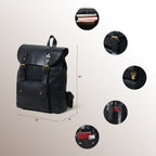 CraftShades buffalo leather Women backpack