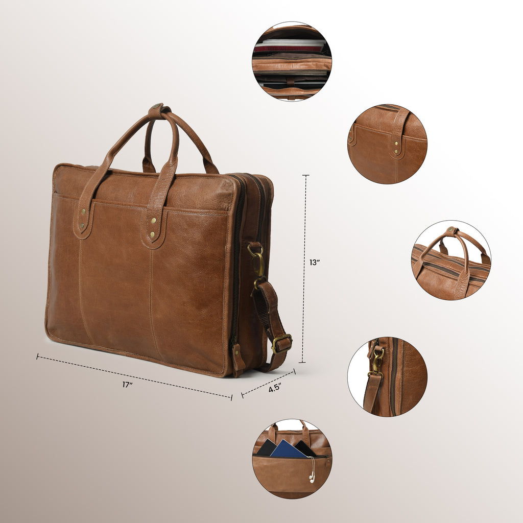 CraftShades buffalo Mens leather bag