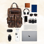 Craftshades – Vintage Buffalo Leather Backpack | 100% Genuine Leather