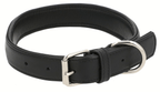 Classic Black Leather Dog Collar – Adjustable &amp; Durable
