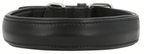 Classic Black Leather Dog Collar – Adjustable &amp; Durable