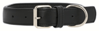 Classic Black Leather Dog Collar – Adjustable &amp; Durable