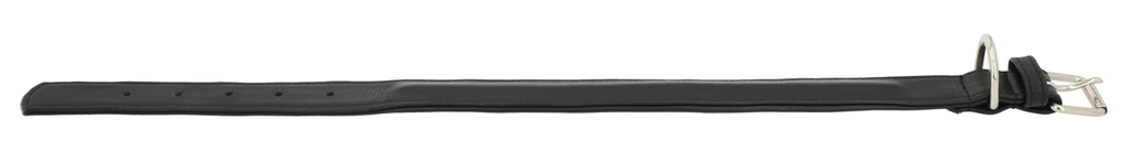 Classic Black Leather Dog Collar – Adjustable &amp; Durable