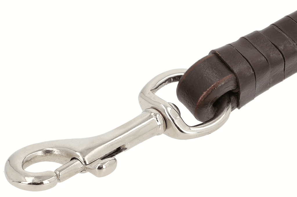 Premium Leather Traffic Dog Leash – Short Control Lead