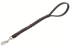 Premium Leather Traffic Dog Leash – Short Control Lead