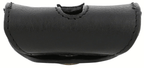 Premium Black Leather Dog Poop Bag Dispenser
