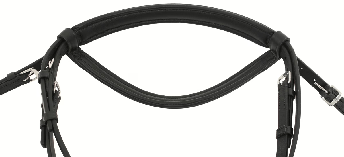 Premium Black Leather English Snaffle Bridle