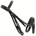 Premium Black Leather English Snaffle Bridle