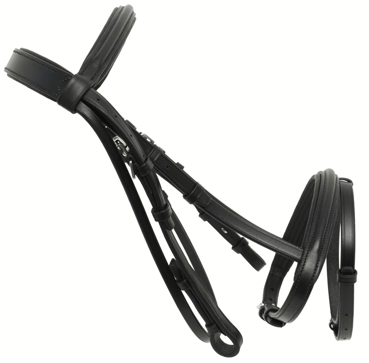 Premium Black Leather English Snaffle Bridle