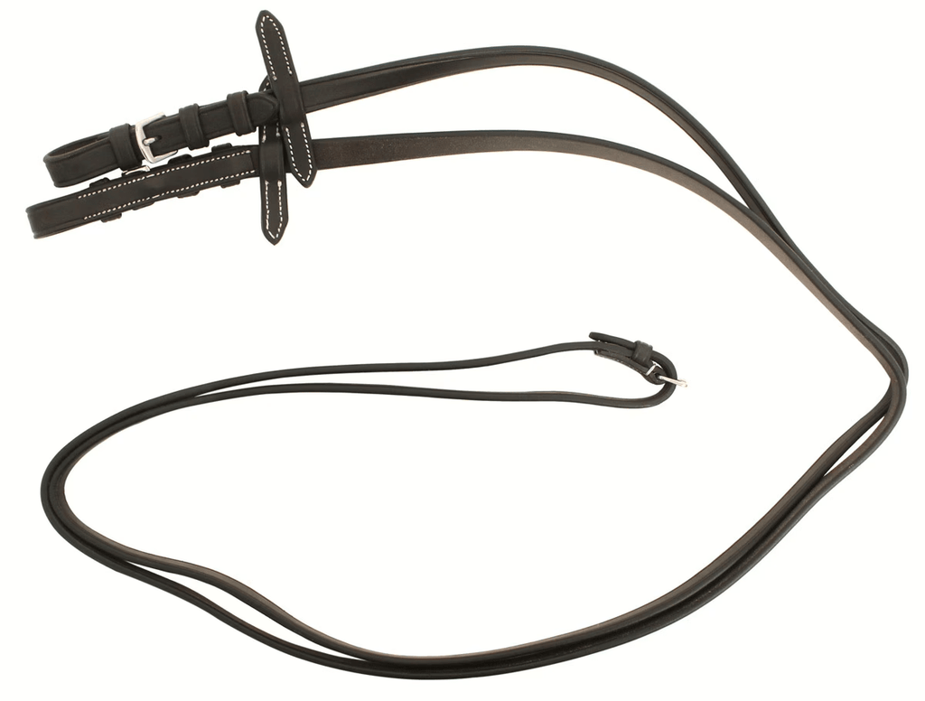 Premium Brown Leather Bridle Loop Reins
