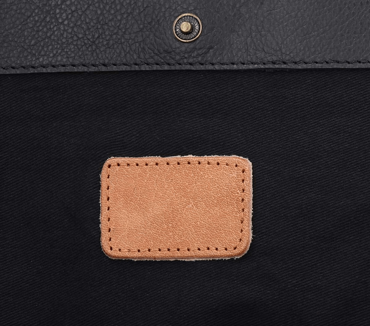 Premium Black Leather Pet Carrier Bag