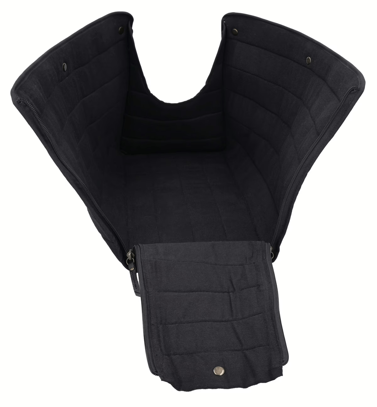 Premium Black Leather Pet Carrier Bag