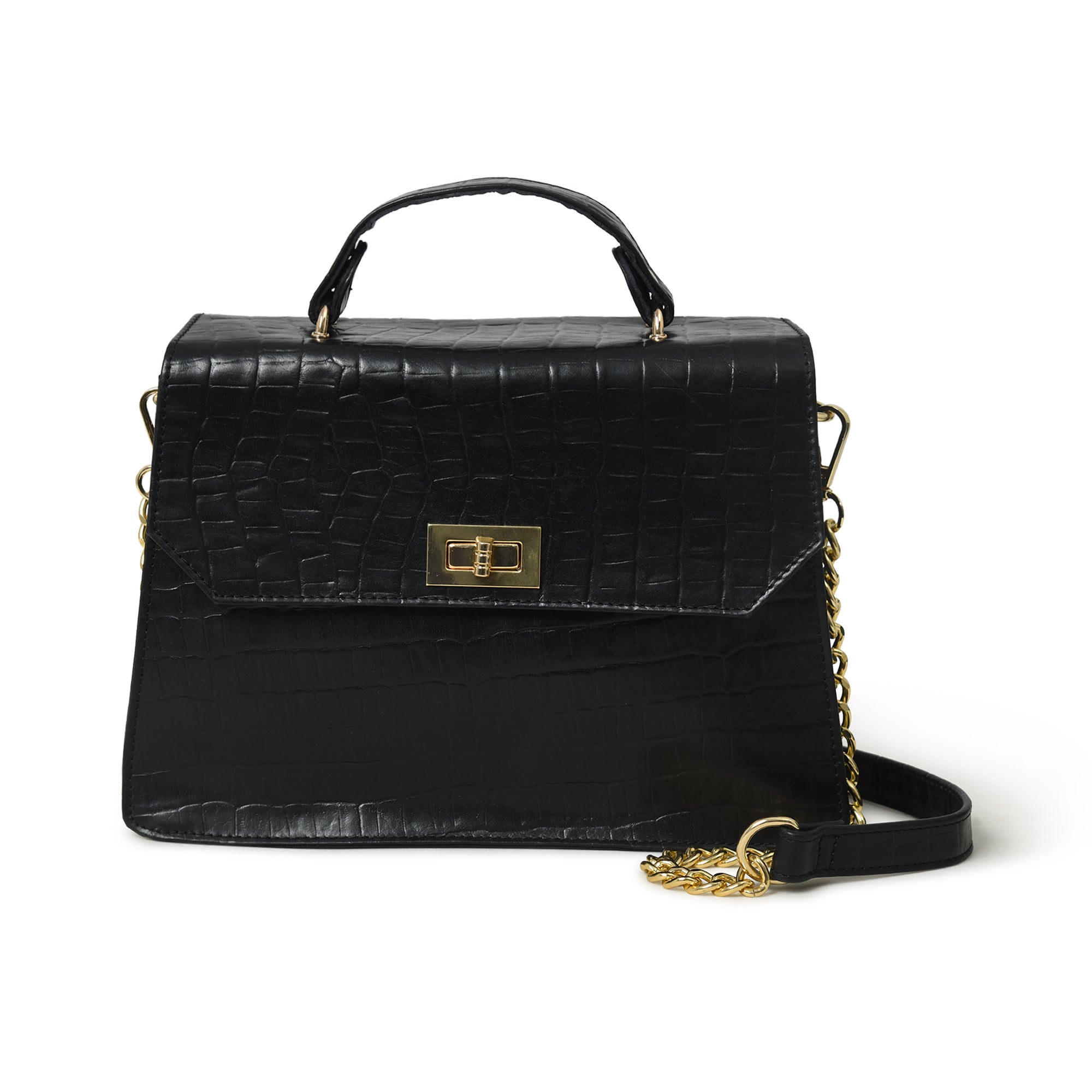 Craftshades – Handcrafted Unique Sling Buffalo Leather Bag for Women’s black