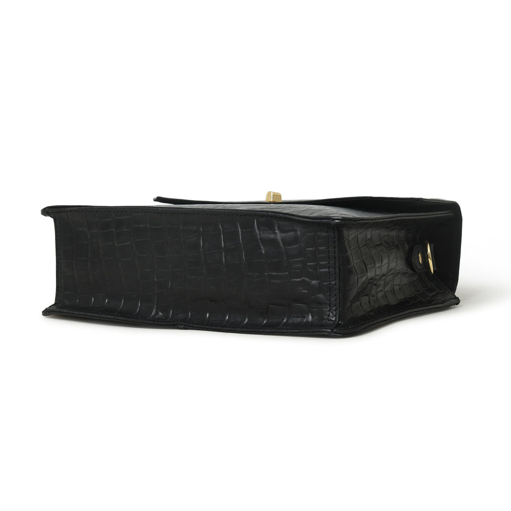Craftshades – Handcrafted Unique Sling Buffalo Leather Bag for Women’s black
