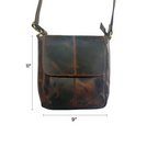Craftshades -9 inches Brown Colour Buffalo Leather Sling Bag | 100% Genuine Leather