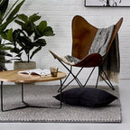 Butterfly Chair Goat leather Brown
